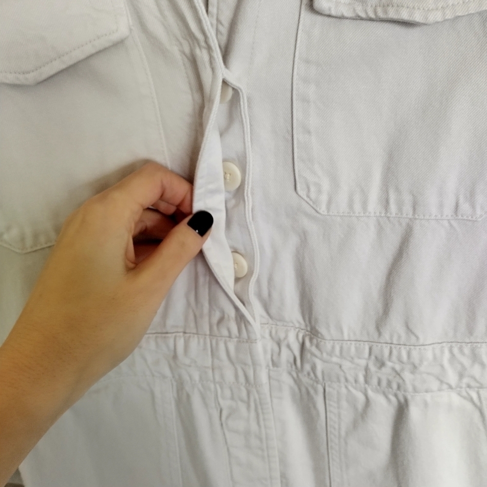 Rails Dixon Utility Jumpsuit In Cream Sz Xs - image 5